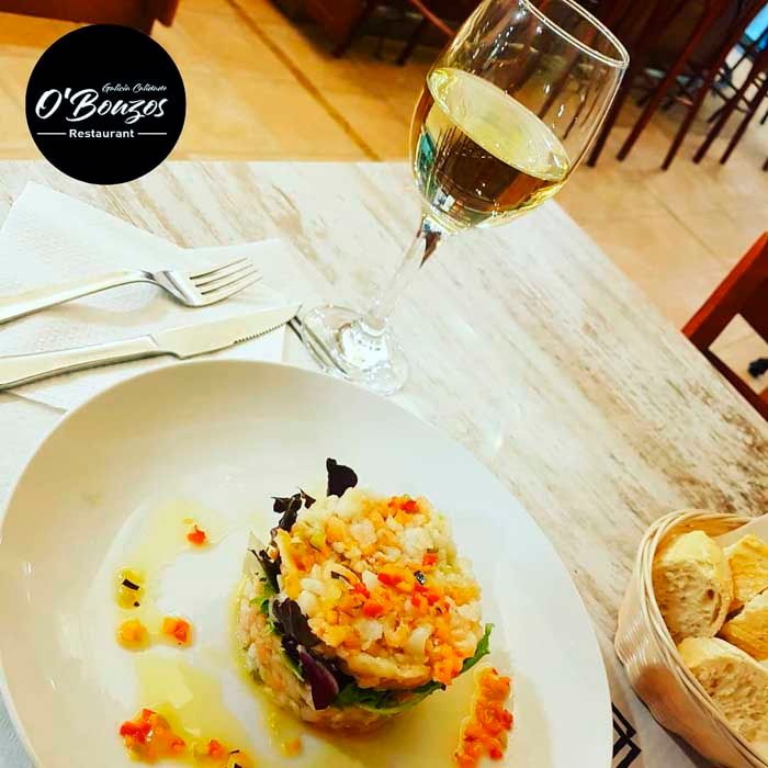 Restaurante Galicia - O´Bouzos logocomida y vino
